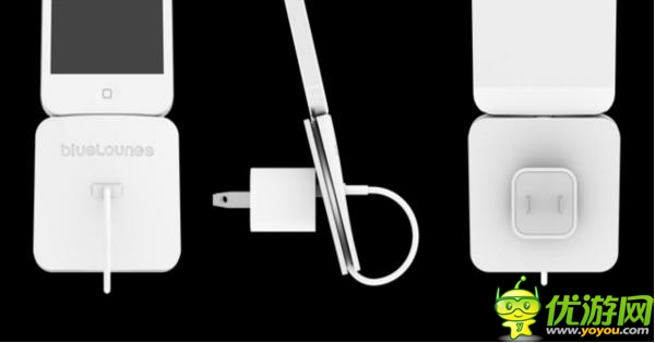 簡約又省空間的iPhone墻壁充電底座