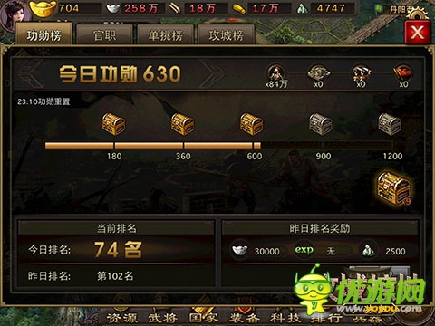 國戰(zhàn)經(jīng)驗(yàn)飛漲 《攻城掠地》手游版新服活動出爐