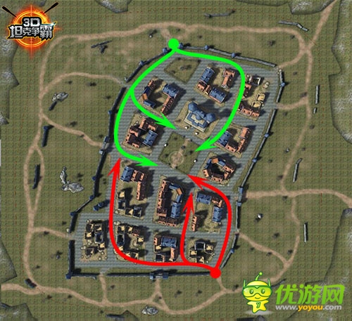 掌握伏擊戰(zhàn)！《3D坦克爭霸》地圖路線選擇