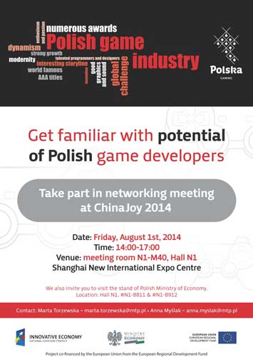 波蘭展團(tuán)即將亮相2014ChinaJoy