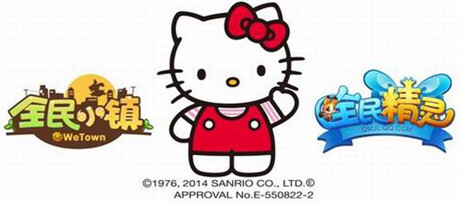 騰訊兩款移動游戲獲Hello Kitty官方授權(quán)