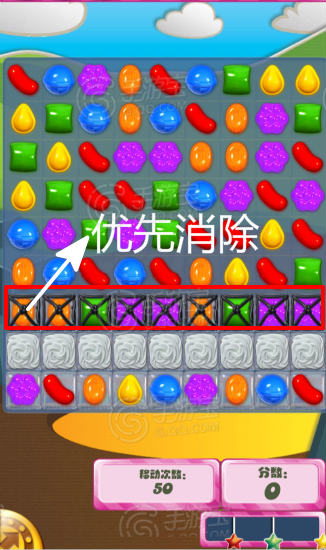 糖果傳奇第25關(guān)通關(guān)攻略