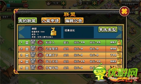 人多力量大《不只三國(guó)》聯(lián)盟玩法