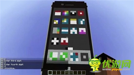 你沒看錯 玩家用《我的世界》制造“iPhone”