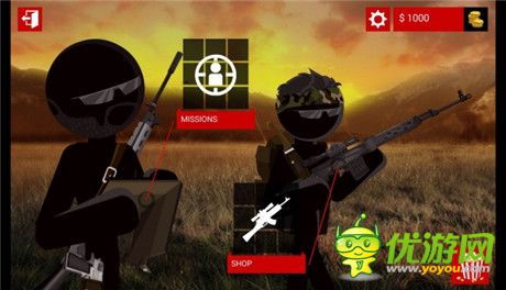 《Stick Squad》以火柴人為主角的美劇風(fēng)格狙擊游戲