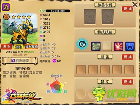 《口袋神獸》明星成員：4星雷丘獸閃亮登場(chǎng)