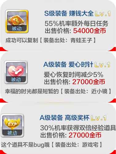 天天風(fēng)之旅被動(dòng)類裝備大全